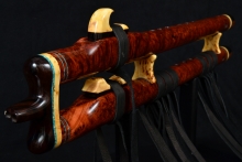 Redwood Burl Native American Flute, Minor, Low F-4, #F26Ba